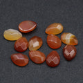 Diy Natural Egg Shape Carnelian Cabochon Smooth Gemstone