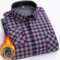 Wholesale Factory Price Custom Men's Business Casual Twill Shirt Long Sleeve Plaid Striped Printed Youth Slim Top for Spring