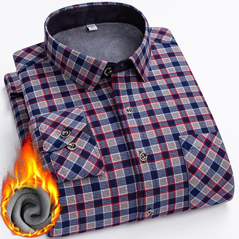 Wholesale Factory Price Custom Men's Business Casual Twill Shirt Long Sleeve Plaid Striped Printed Youth Slim Top for Spring