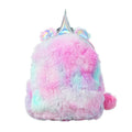 2020 Fashion Boys Plush Pink Travel Kids Cute Nicorn School Bags Charm Nicorn  Backpack
