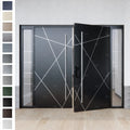 Yohome Italian Modern Quality Cast Aluminum Entrance Door Entrance Double Doors for Villa House