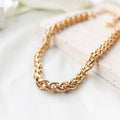 Chris April Fashion in Stock PVD Gold Plated 316L Stainless Steel Horsewhip Coarse Chain Necklace