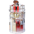 Tik Tok Same Style 360 Degree Rotating  Acrylic clear Cosmetic Storage Rack Organizer