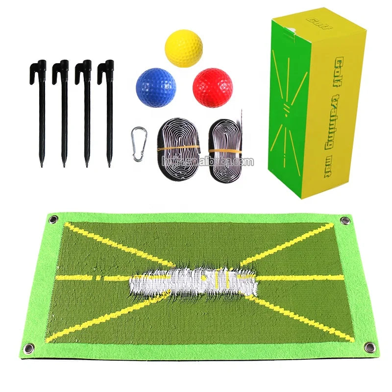 Hot Mini Golf Rubber Mat Swing Trainer for Indoor and Outdoor Golf Practice and Training Golf Training Aids MegaBDM