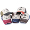 Wholesale Vintage Washed Oxford Denim Cotton 5-Panel Custom Print Logo Sporty Sailor Baseball Caps OEM Streetwear Gorras Dad