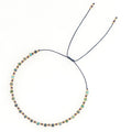 Go2Boho Fashion Jewelry Semi-precious Stones Bracelet Seed Beaded Adjustable Bracelets for Women Girls Teens Jewellery Gifts