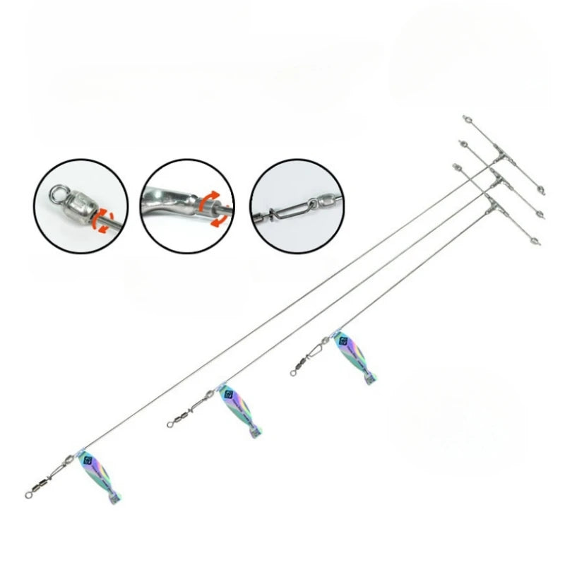 LINXI Wholesale New Durable Stainless Steel High-speed Fishing T-type Balance Fishing Spreader for Saltwater /Freshwater