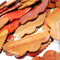 Huiying Hot Wholesale Jagged Mookaite jasper Gua Sha Board Wing Guastone Tool for Anti Aging