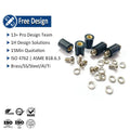 M3 Black Plastic Round Standoff Brass Insert Nuts Combination Screw Spring Washer Column Screw