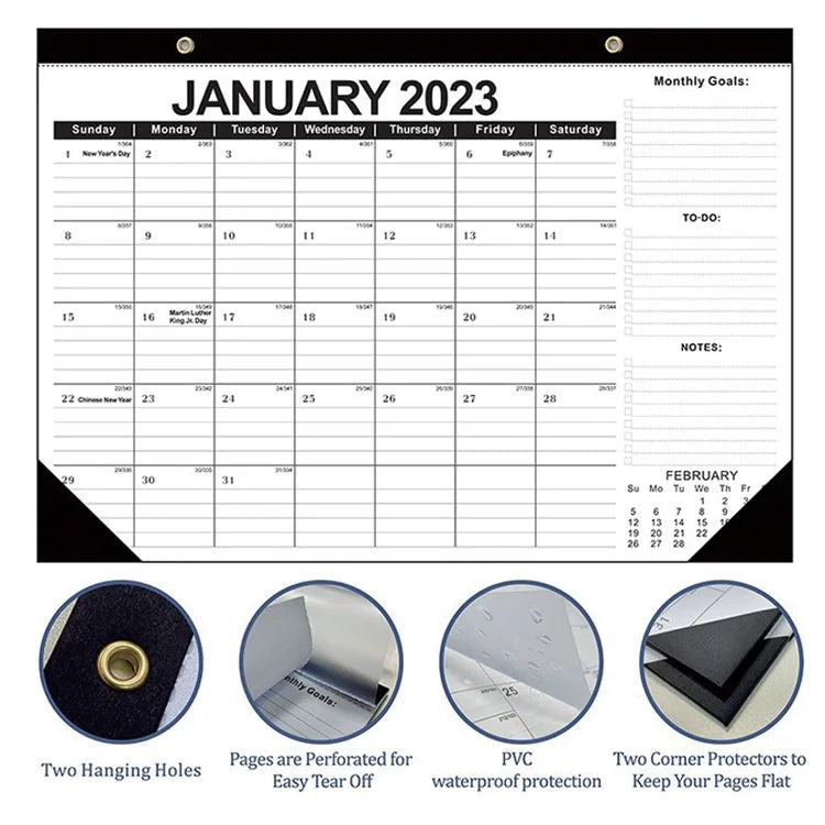 Custom Promotional Large Desk Calendar