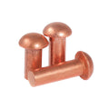 Custom Copper Brass Steel Round Dome Mushroom Head Solid Rivet