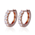 MSE-571 14K White Gold Customized  D VVS2 CVD HPHT Lab Diamond Jewelry Earrings