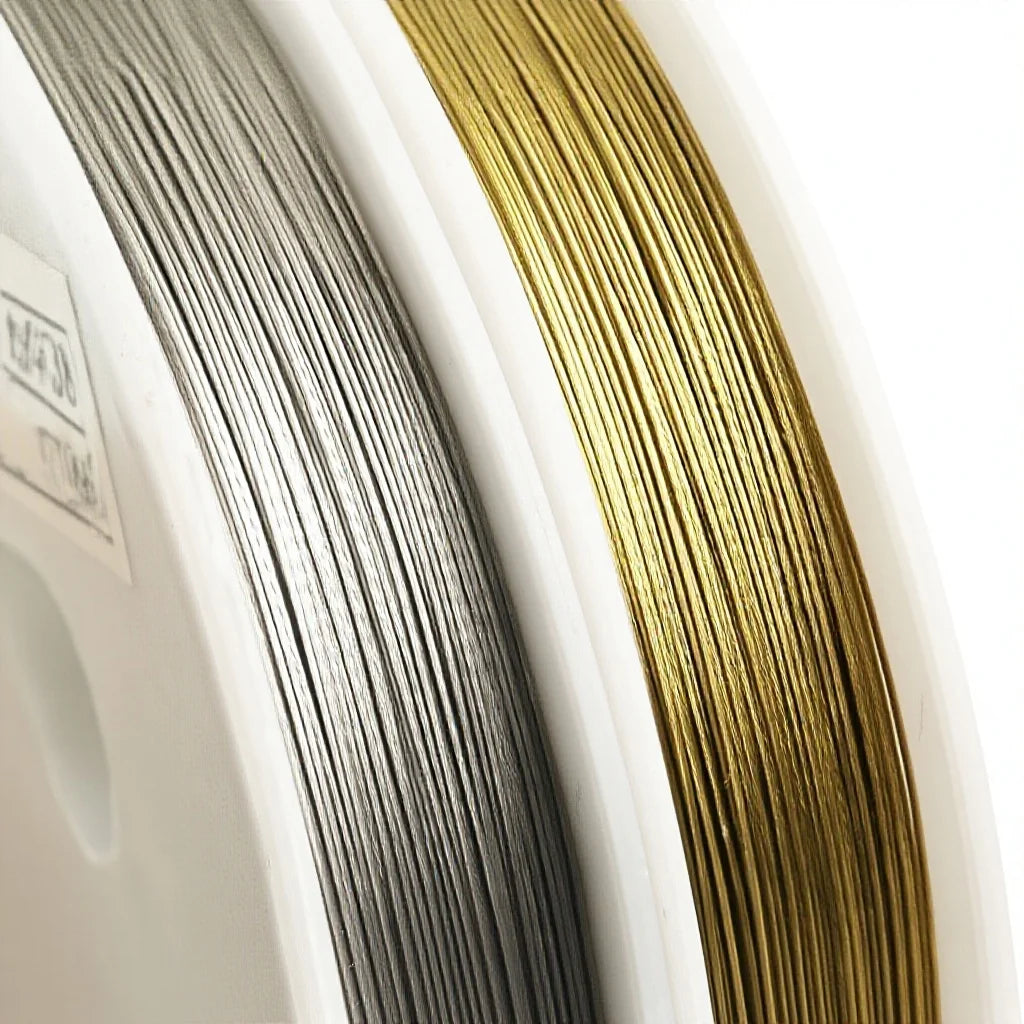 Jewelry Making Good Steel Cord With Plastic Cover for DIY Jewelry Making thickness  One Roll 90 Meters0.3-0.8 mm Thickness