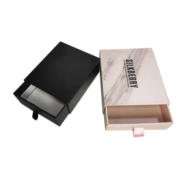 OEM Wholesale Custom Magnetic Cosmetic Rigid Cardboard Gift Luxury Drawer Sliding Lashes Box Packaging Embossing Matt Lamination