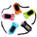 Portable Hand Crank LED Solar Flashlight Torches Light Glare Lamp for Camping Hiking Outdoor