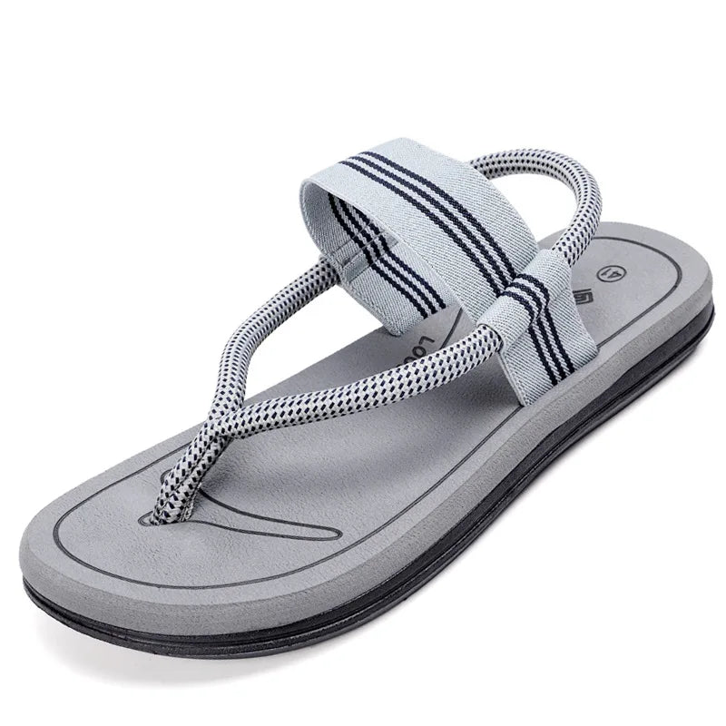 2023 Men's Flip Flop Shoes with PVC Sole T Strap Upper Anti-Slippery Sandals Slippers for Summer and Winter Made in China