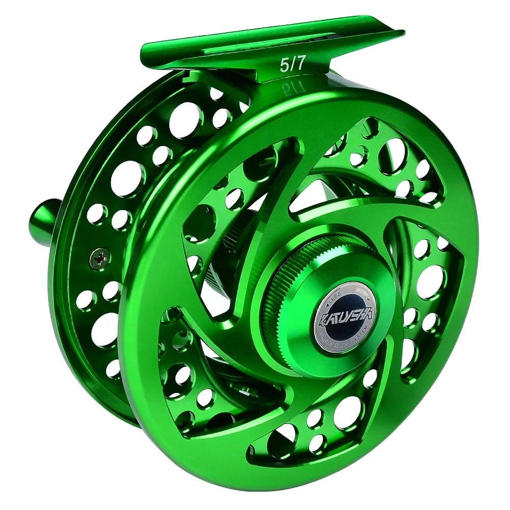 PROBEROS Full Metal Fly Fishing Reel 2+1BB Bearings 1:1 Sea Ice Lure Hand Raft Wheel Flying Fishing Reel