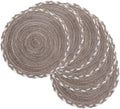 Chinese Design Elegant Bohemian Eco-Friendly Polyester Cotton Woven Table Placemats Round 38cm Home Use MOYAN Brand