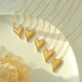 Luxury Women Zircon Small Diamond Heart Locket Pendant Necklace Stainless Steel Necklaces Gold Collar De Acero Inoxidable