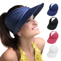 Lady Spring and Summer Wide Brim Beach  Uv Visor Outdoor Sports Sun Hat Visor