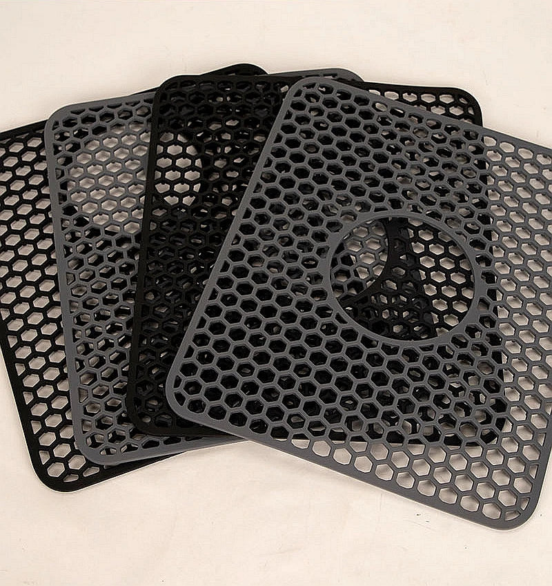 Silicone Hollowed Out Drains Heat Insulating Mat Sink Protector Kitchen Countertops Table Mats Set Kitchen Accessories MegaBDM