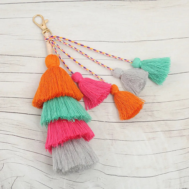 New Cute Crochet Handmade Gift c Charm Mini Key Chain