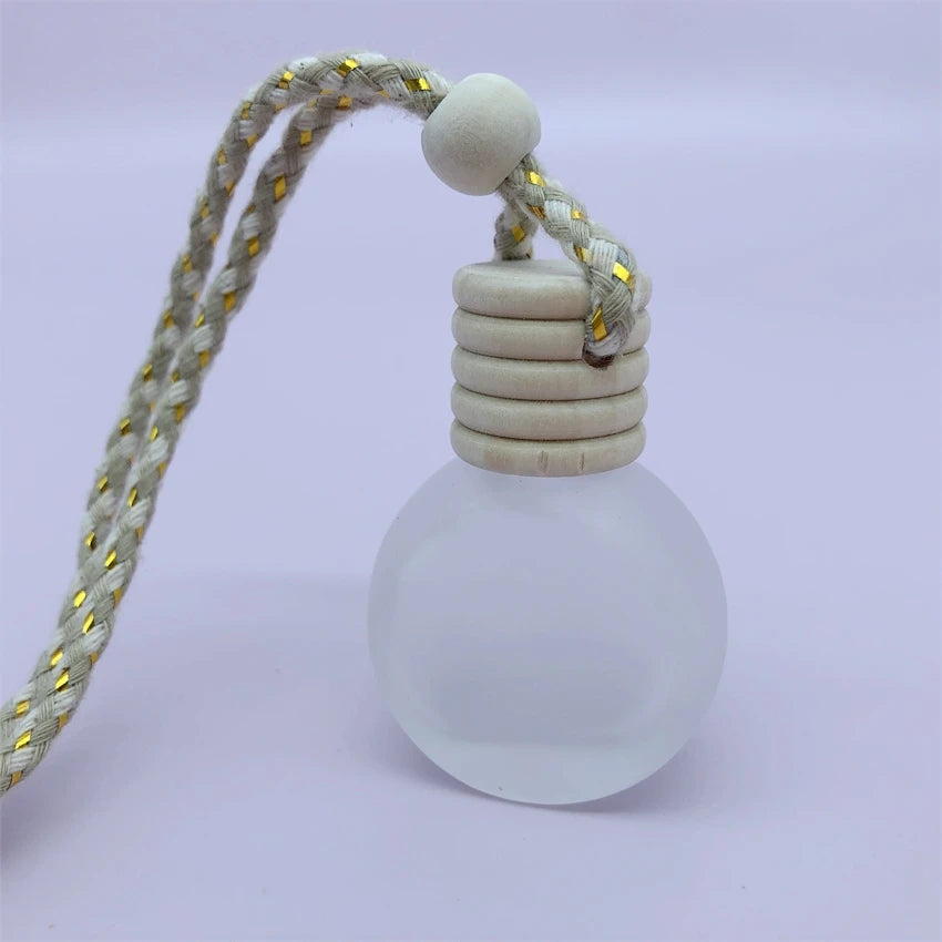 New Fashion OEM Logo 5ml square Frosted Car Vents Deodorant Perfume Bottle With Brand New High Quality