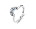 Fine Jewellery Wholesale Custom Latest Design Fashion Jewelry Delicate Ring Sterling Silver Sun Moon Couple Ring for Women Men