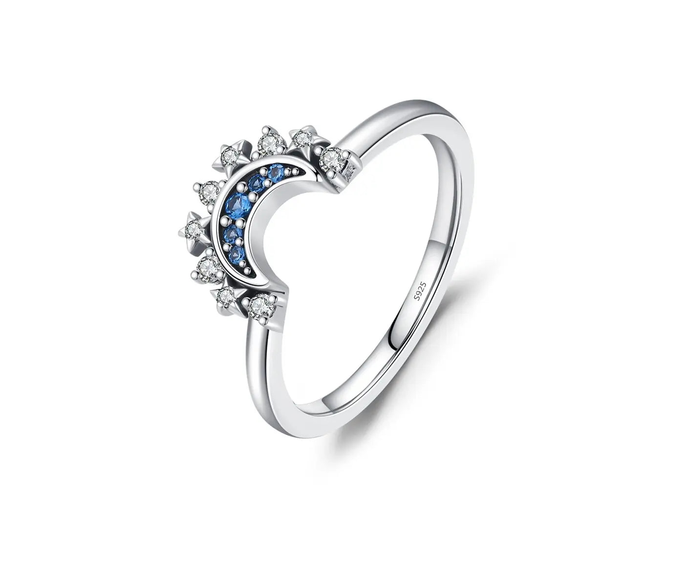 Fine Jewellery Wholesale Custom Latest Design Fashion Jewelry Delicate Ring Sterling Silver Sun Moon Couple Ring for Women Men