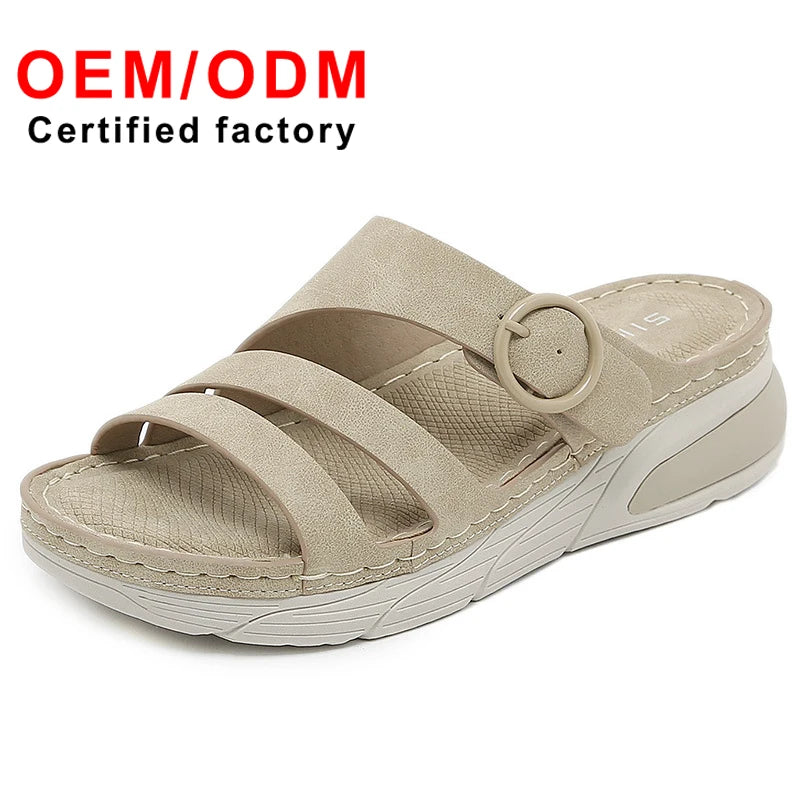 Designer Women's Lightweight slippers for Leisure Sports Comfortable Thick Sole Large Size Arch Support Fashion Shoes Women