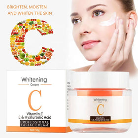 Private Label OEM Vitamin C Whitening Cream Korean Skin Care Brightening Anti Aging Moisturizer for Face and Neck With Centella