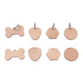 Custom Engraving Puppy Dog Tags Name Cat Tag Custom Wooden Keychain for Engraving Pet ID Anti-lost Wood Collar Nameplate ID Tag
