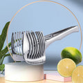 Kitchen Gadgets Handy Stainless Steel Onion Holder Potato Tomato Slicer Vegetable Fruit Cutter Safety Cooking Tools Accessories