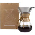 High Quality Modern Design 28oz/1000ml Borosilicate Glass Coffee Maker Set with Reusable 304 Stainless Steel Filter Eco-Friendly