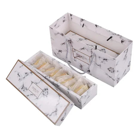 Custom Printed Embossed Matt Laminated UV Coated Recyclable Self Erecting Food Packaging Box with Logo for Bags