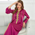Ramadan Kaftan Dubai Abaya  Heavy Work Quilted Diamond Dress Spot Lady's Abaya Maxi Dresses