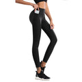 Women's High Waist Gym Leggings Seamless Spandex Yoga Pants with Pocket Active Wear Print Pattern Elastic Waist Closure