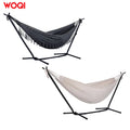WOQI New Design 2-in-1 Convertible Portable Double Hammock with Bracket Outdoor Hammock with Ear