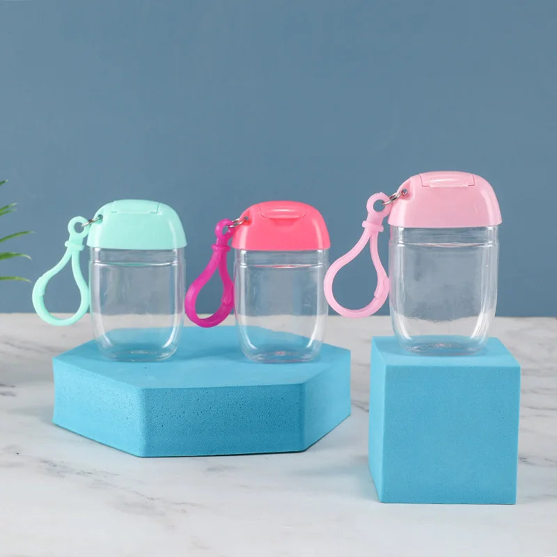 New Fashion 30ml Oval Hand Sanitizer Hand Gel Screw Cap Plastic Bottle Screen Printing 1oz Squeeze Jinjiang Brand Model KT-1