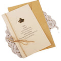 Color Printed Paper Greeting  Gold Foil Folded  Card Thank You Card for Card Greeting