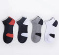 Factory Supply Summer Knitted Compression Athletic Sport Short Socks Non-Slip Ankle Running Cotton Blend Breathable