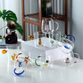 Water Juice Drinking Glass Cup With Decor 3d Animal High Borosilicate Glass Cup