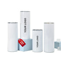 Stainless Steel 30oz 20oz Blank White Mug Sublimation Tumbler Tumblers Straight Skinny for Sublimation Printing