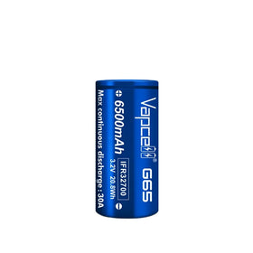 Vapcell G65 32700 6500mAh 30A 3.2V Lifepo4 IFR32700 Battery Cells for Power Station Home Appliances