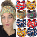 Wholesale Boho Print Women Turban Headwrap Yoga Twist Knotted Large Wide African Headband for Women