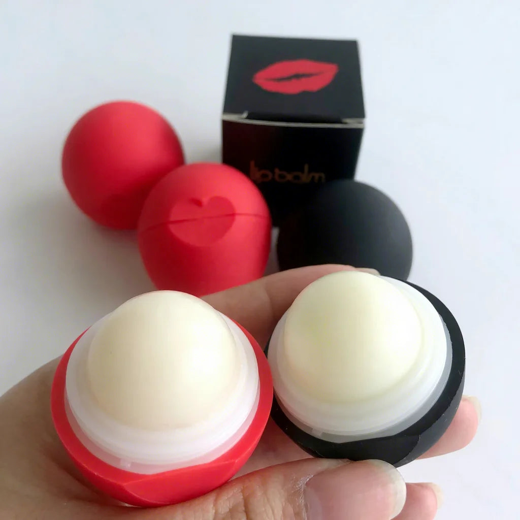 Cruelty Free Private Label SPF 30 Waterproof Herbal Mild Moisturizing Cute Round Heart Kids Lip Balm Stick
