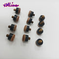 Xmlivet High Quality 10mm Brown Color Leather Cue Tip Customized Pool Snooker Screw-on Tips Wholesales Pool Billiard Accessories