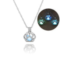 Hot Selling Personality Cute Cat Shape Luminous Pendant Necklace DIY Light in the Dark Love Necklace for Christmas Day