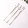 Transparent Acrylic Laser Cut Logo Plastic Stirring Stick Wedding Supplies Drink Kitchen Bar Stirring Stick