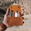 Handmade Bushcraft Camping Travel Spice Kit Barbecue Seasoning Bottle Set Packets Suger Backpack Packet Holder